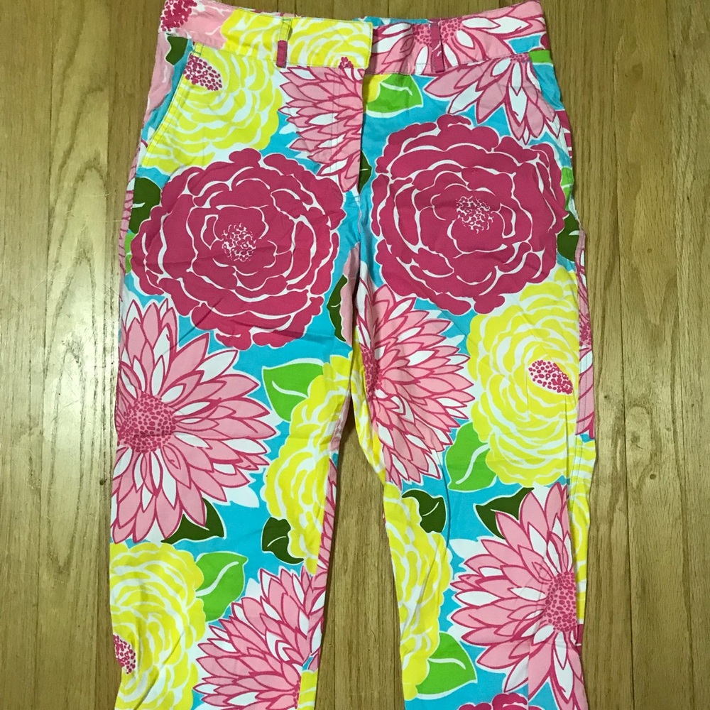 Lilly Pulitzer Floral pants size 8